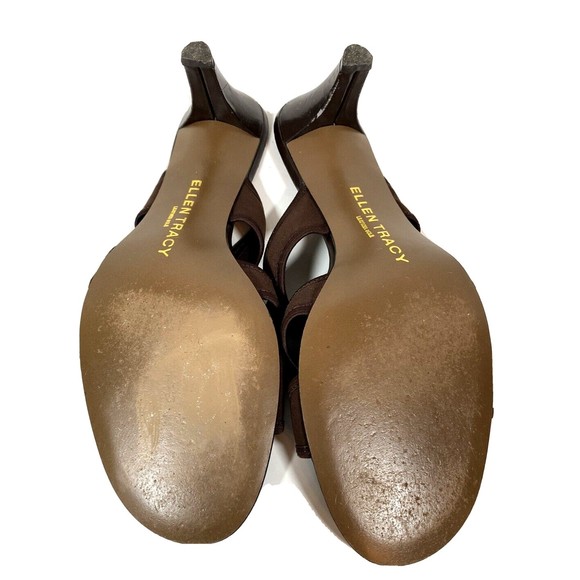 ELLEN TRACY SANDALS 3" HEEL Size‎ 9.5 BROWN - Picture 6 of 9